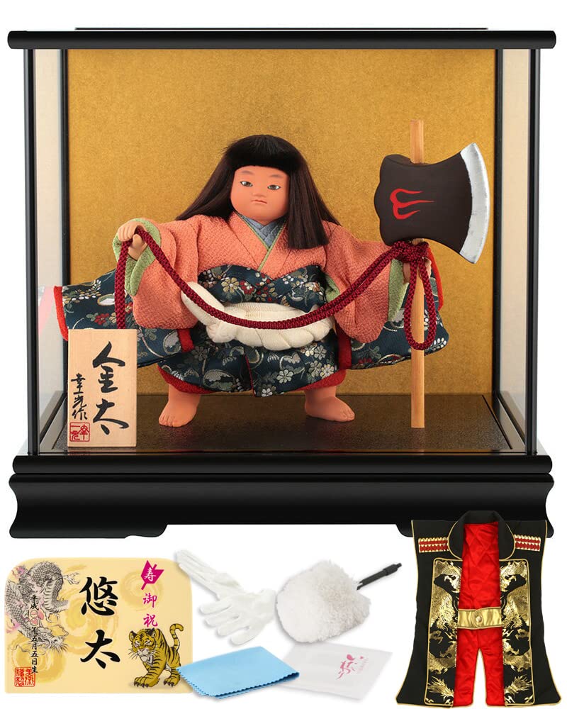 Amazon | 五月人形 幸一光 松崎人形 金太郎 武者人形 ケース飾り 六号